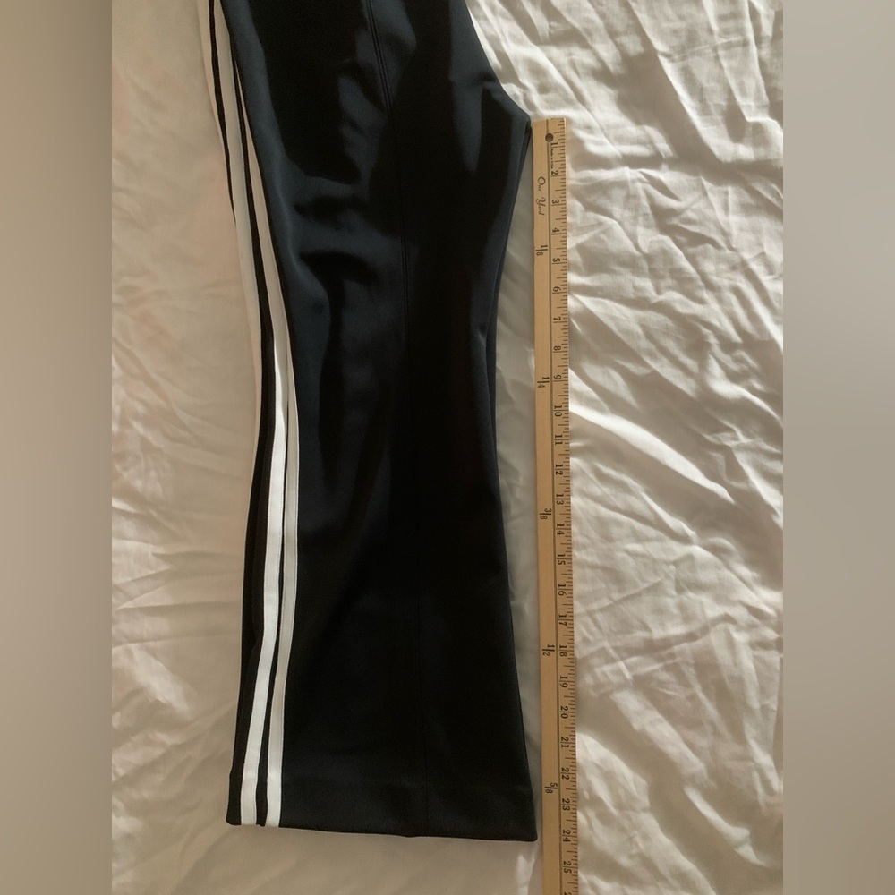 Maeve Anthropologie Fitted Side-Stripe Track Pants - Black / White - Size M - Picture 10 of 10